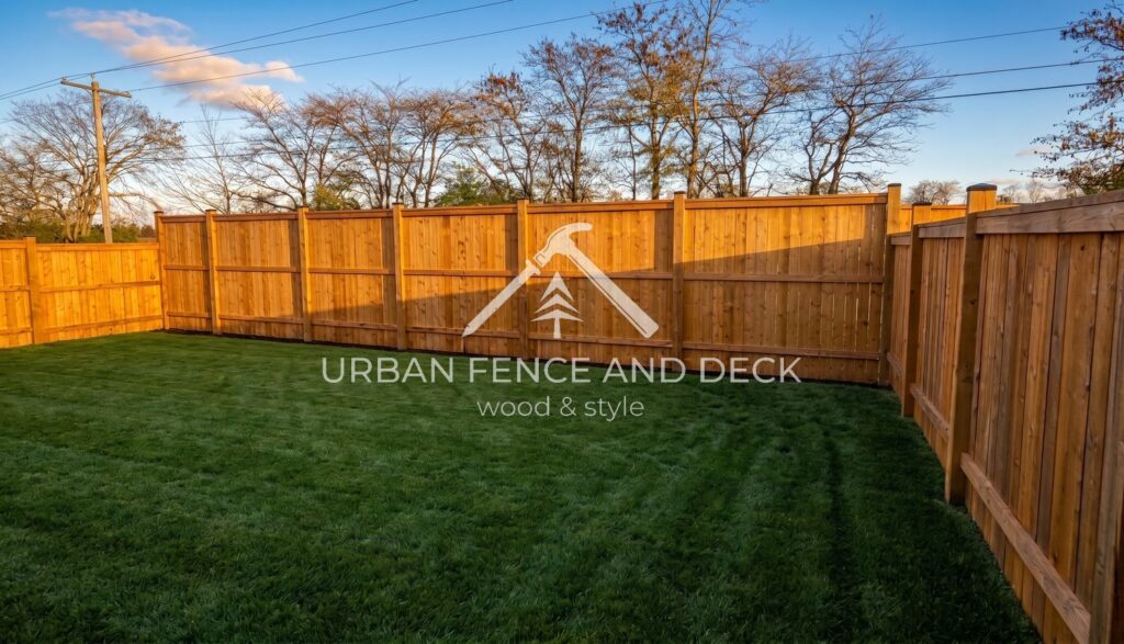 Sturdy fence built on a reinforced rail frame