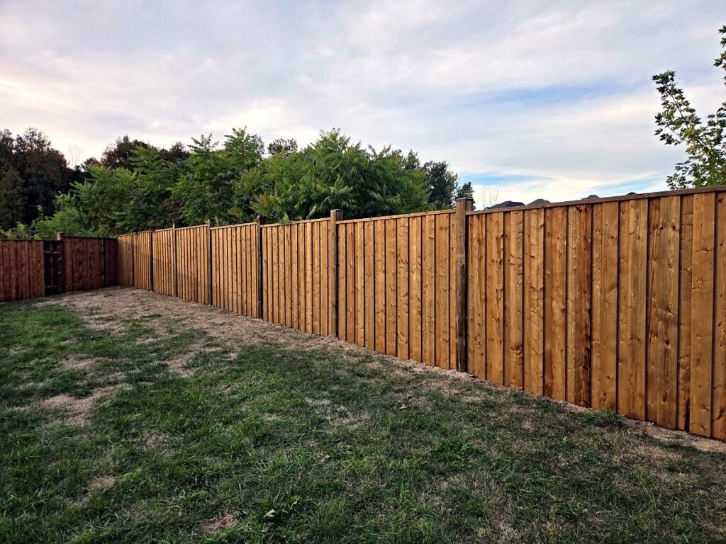Wood Privacy Fence in Caledon — photo 1