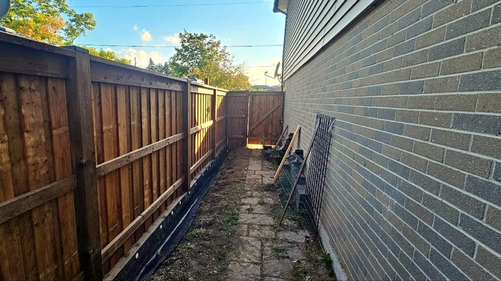Wood Fence and Retaining Wall in Scarborough — photo 2