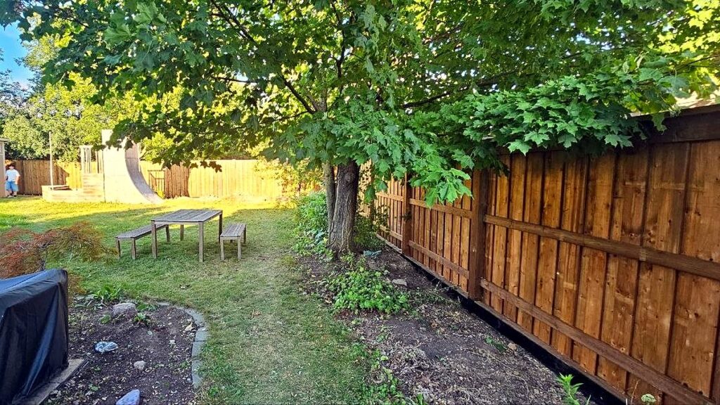 Wood Fence and Retaining Wall in Scarborough — photo 3