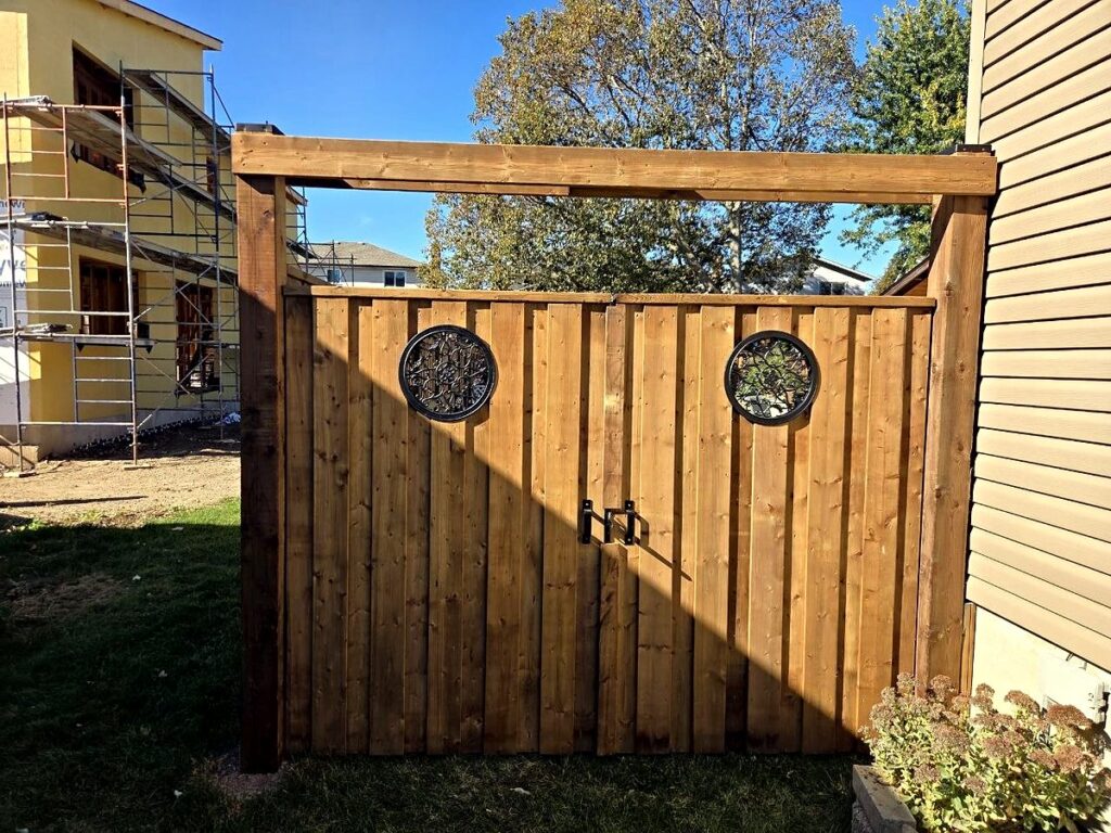 Wood Fence and Double Gate in St. Catharines — photo 4