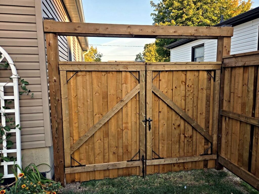 Wood Fence and Double Gate in St. Catharines — photo 7